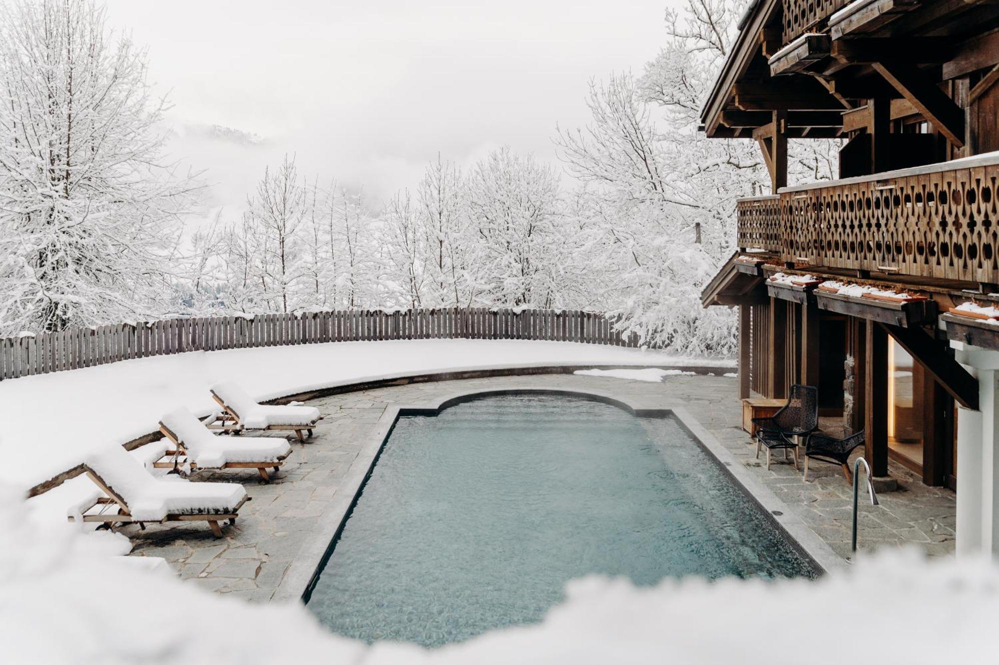 Les Chalets Du Mont D'Arbois & Spa, Megeve Bagian luar foto